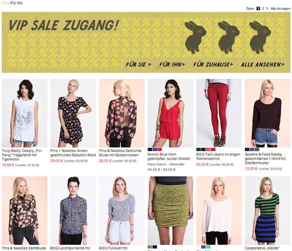AUFGEFALLEN: VIP Sale Preview bei Urban Outfitters
