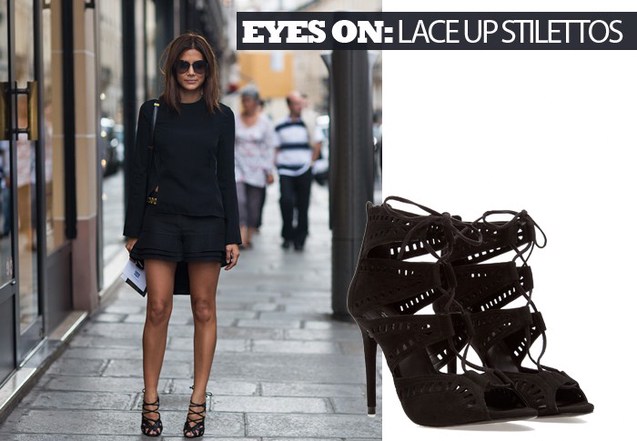 TREND REPORT: Lace up stilettos