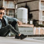 Jeans im Slim-Fit-Stil mit Blazer für den Alltag